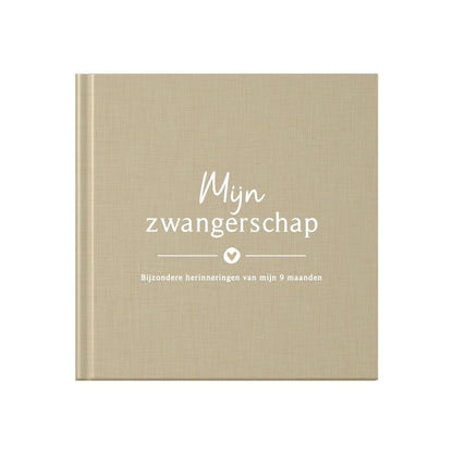Baby invulboekje - Invulboek Mijn Zwangerschap - Linnen Taupe - Fyllbooks