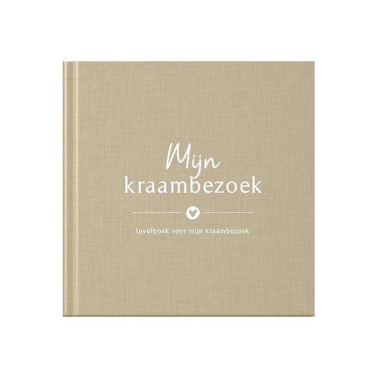 Baby invulboekje - Mijn Babyshower - Linnen Taupe - Fyllbooks
