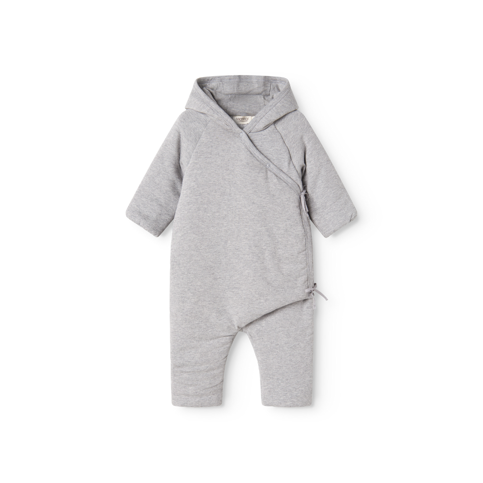 Baby Jumpsuit - Rex Modal - Biologisch katoen en Modal - Light grey - MarMar Copenhagen