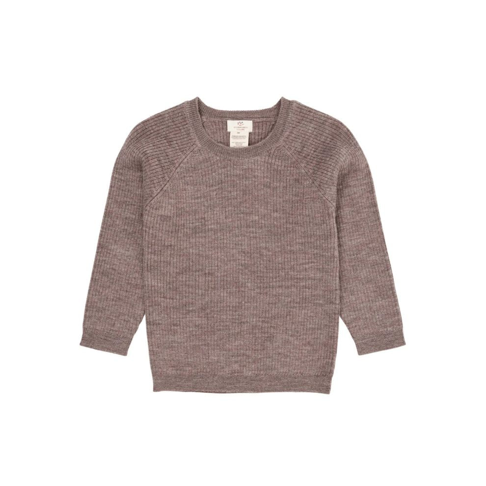 Gebreide trui - Merino Classic Rib Knit - Merinowol - Naturel Melange - Copenhagen Colors - productfoto