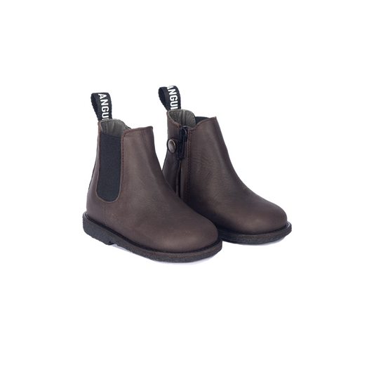 Classic Chelsea laars - Bruinzwart - Leer - Angulus