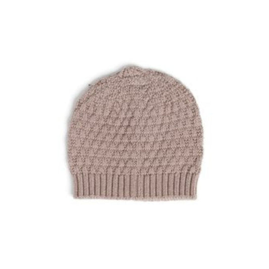 Gebreid mutsje - Merino wol - Poeder roze - Smallstuff