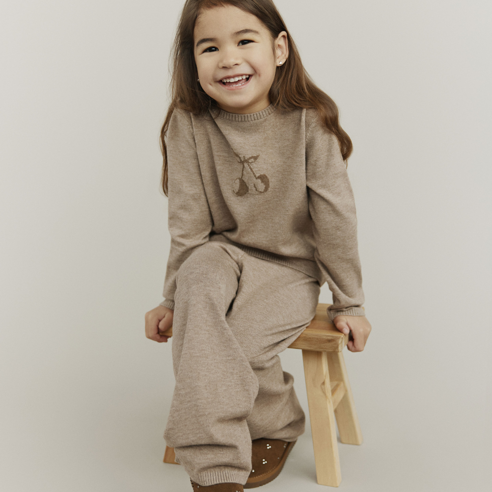 Fijngebreide trui Ursa - Bruin melange - Sofie Schnoor - productfoto - afbeelding 2