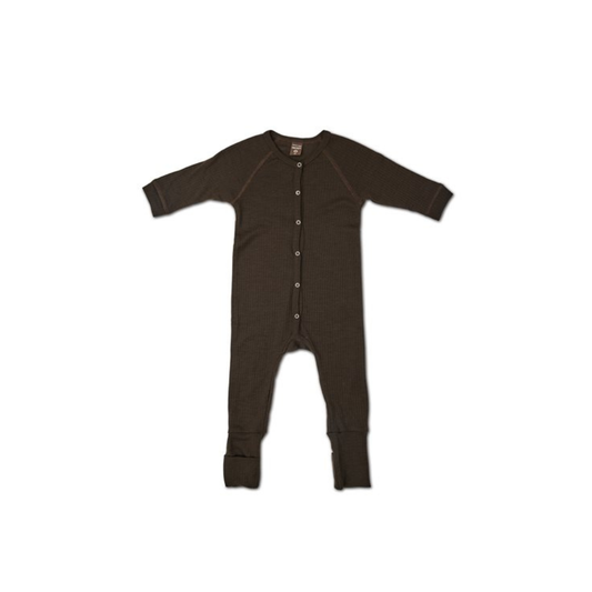 Boxpakje - Merino wol - Slaappakje - Donkerbruin - Smallstuff