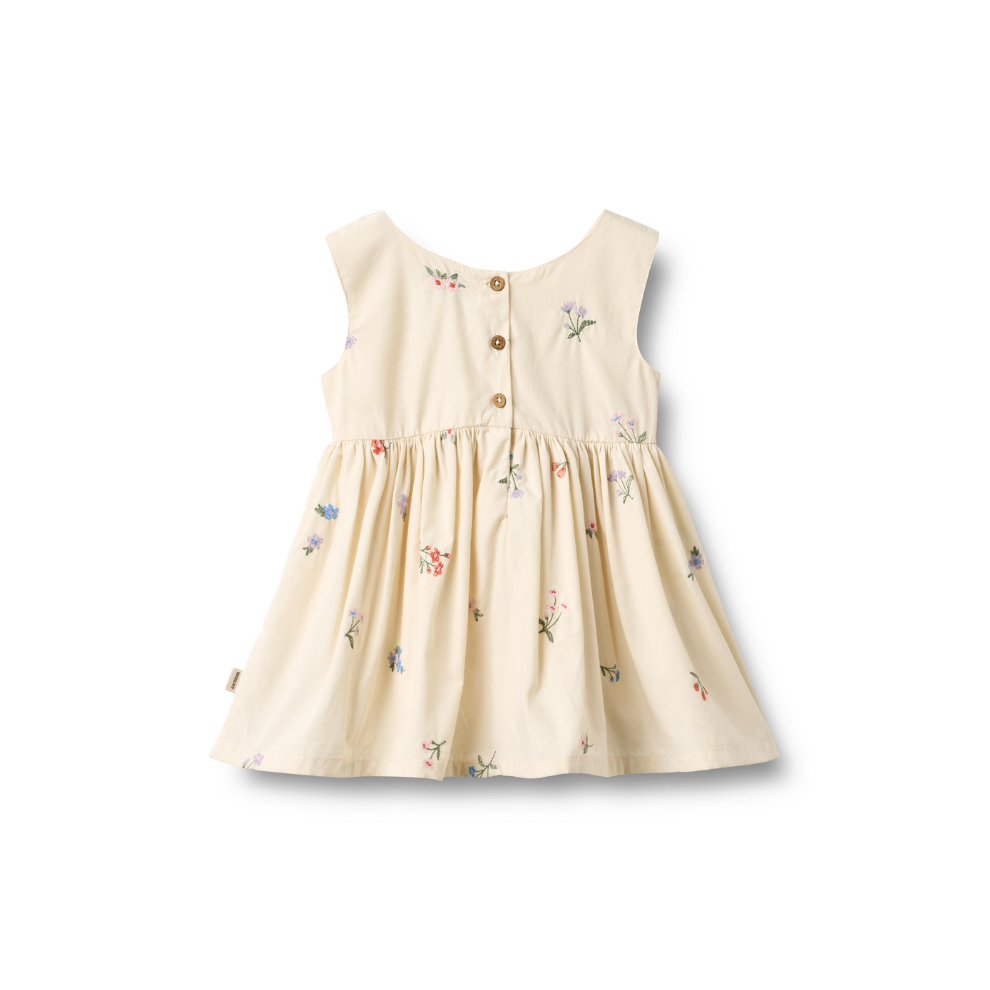 Jurkje baby - Pinafore Wrinkle Sienna - Biologisch katoen - Ivory/Creme - Wheat