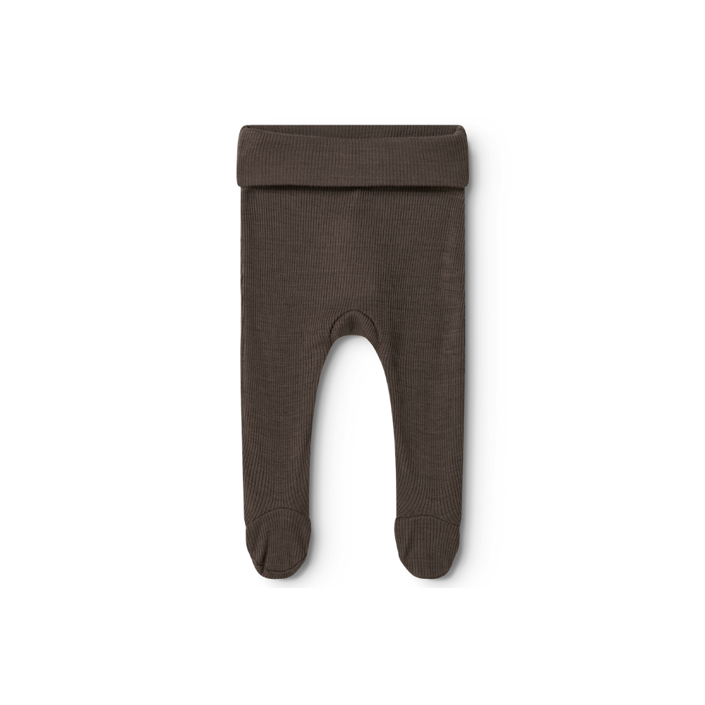 Broekje met voetjes - Pixa Wool Rib - Merinowol- MarMar Copenhagen