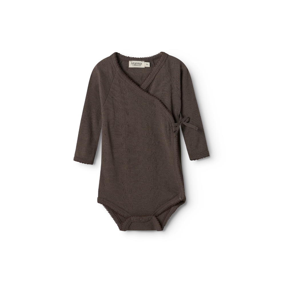 Overslagromper - Belita Wool Pointelle - Merinowol - MarMar Copenhagen