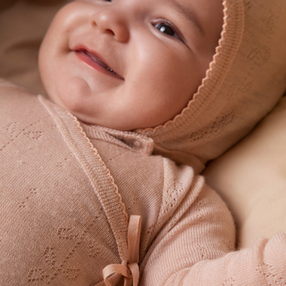 Overslagromper - Belita Wool Pointelle - Merinowol - MarMar Copenhagen