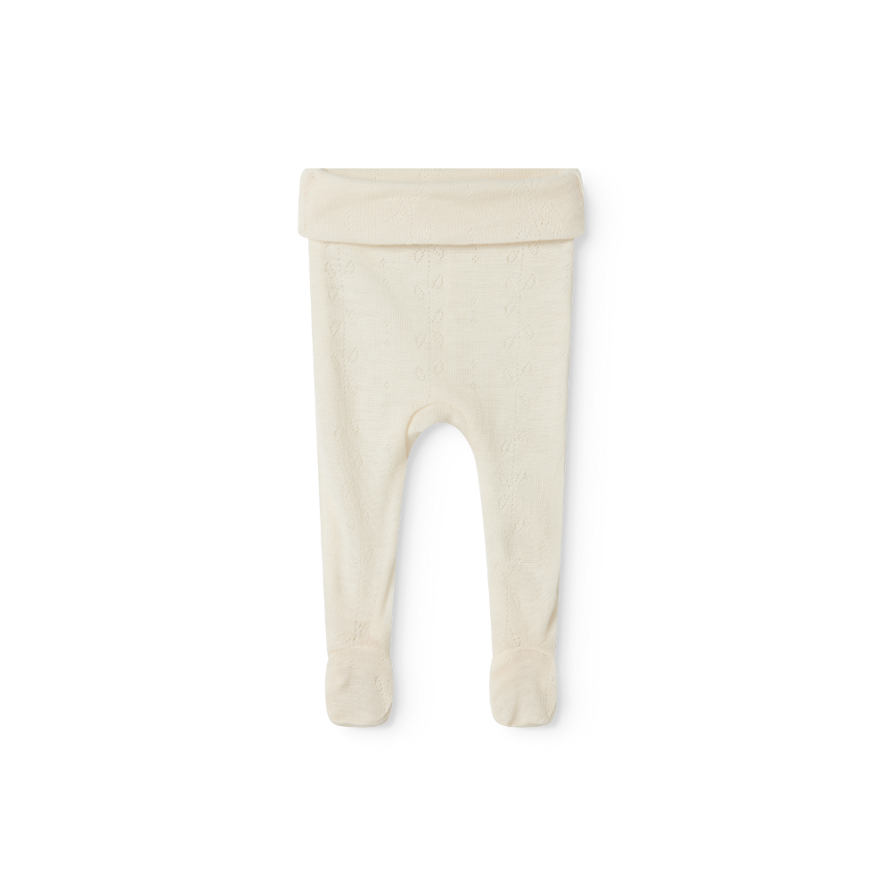Broekje met voetjes Pixa - Wool pointelle - Merinowol - MarMar Copenhagen