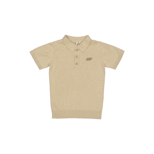 Fijngebreid poloshirt Benny - Katoen - Beige - Levv Labels