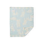 Wiegdeken eco katoen - 70x90cm - Smile - Bosdieren - Klippan - productfoto - afbeelding 2