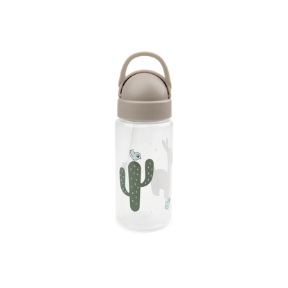 Drinkfles met rietje - Straw bottle - Tiny farm - Sand/Lalee - 350 ml - Done by Deer