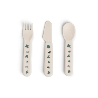Bestekset - Foodie cutlery set - Tiny farm - Sand - Done by Deer