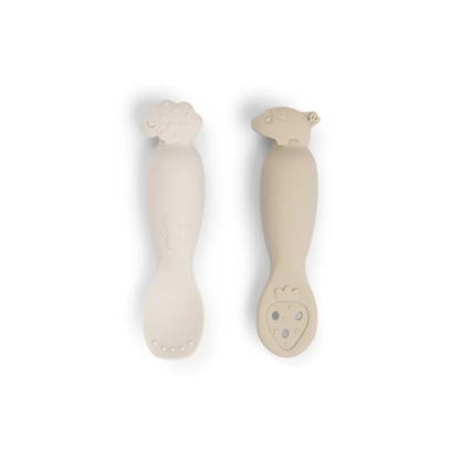 Oefen lepelset - Learning spoon set - Tiny farm - Sand - Done by Deer