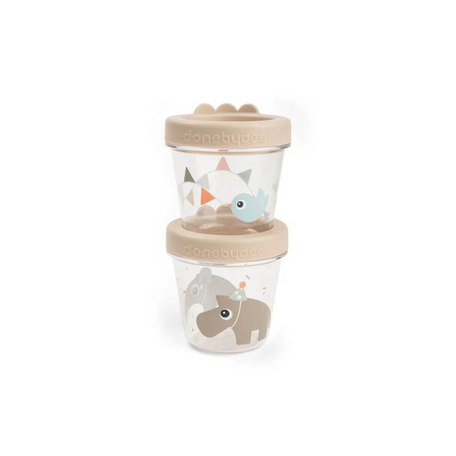 Babyvoedingcontainers (2 stuks) - Bewaarbakjes - Celebration - Samd - Done by Deer - verpakking