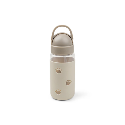 Drinkfles met rietje - Easy-grip straw bottle - Elphee - Sand - 350 ml - Done by Deer