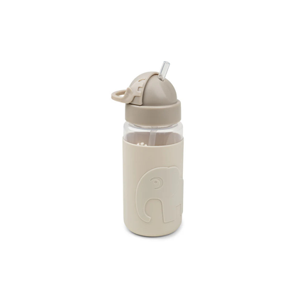 Drinkfles met rietje - Easy-grip straw bottle - Elphee - Sand - 350 ml - Done by Deer
