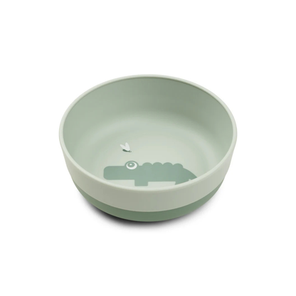Anti slip kommetje - Foodie bowl - 0+ maanden - Croco - Green - Done by Deer