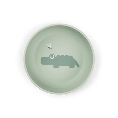 Anti slip kommetje - Foodie bowl - 0+ maanden - Croco - Green - Done by Deer