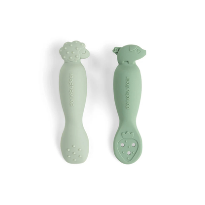 Oefen lepelset - Learning spoon set - Tiny farm - Green - Done by Deer