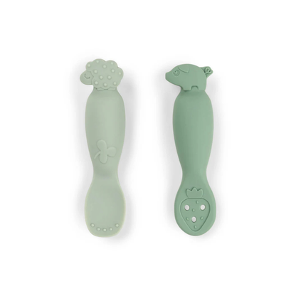 Oefen lepelset - Learning spoon set - Tiny farm - Green - Done by Deer