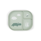 Vakken bordje - Foodie compartment plate - Croco - Green - Done by Deer - productfoto - afbeelding 2