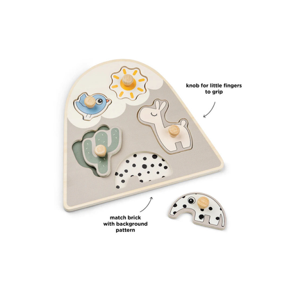 Legpuzzel - Peg puzzle - Lalee - Sand - Done by Deer