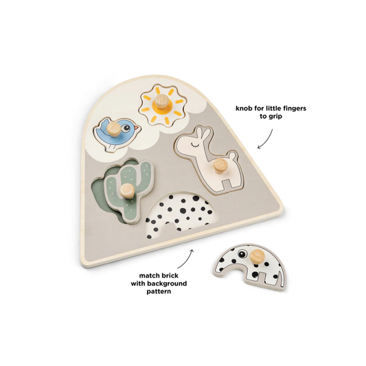 Legpuzzel - Peg puzzle - Lalee - Sand - Done by Deer