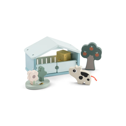 Houten boerderij set - Tiny farm play set - Dotti - Colour mix - Done by Deer