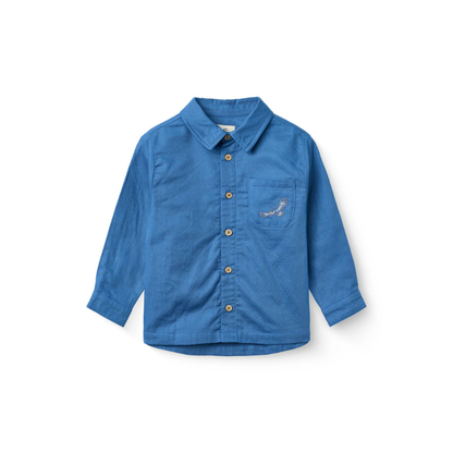 Overhemd top Eagle - Biologisch katoen - Ocean Blue/Kobalt blauw - Copenhagen Colors