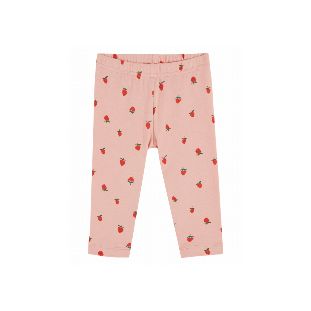 Legging Imprime - Biologisch katoen - Roze/Aardbeitjes - Emile et Ida - productfoto