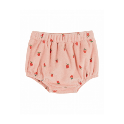 Terry Bloomer - Printed Bloomers - Organic Cotton - Pink/Strawberries - Emile et Ida