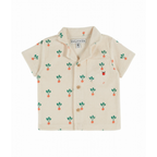 Overhemd top badstof - Chemise imprimee - Bietjes/Off White - Emile et Ida - productfoto