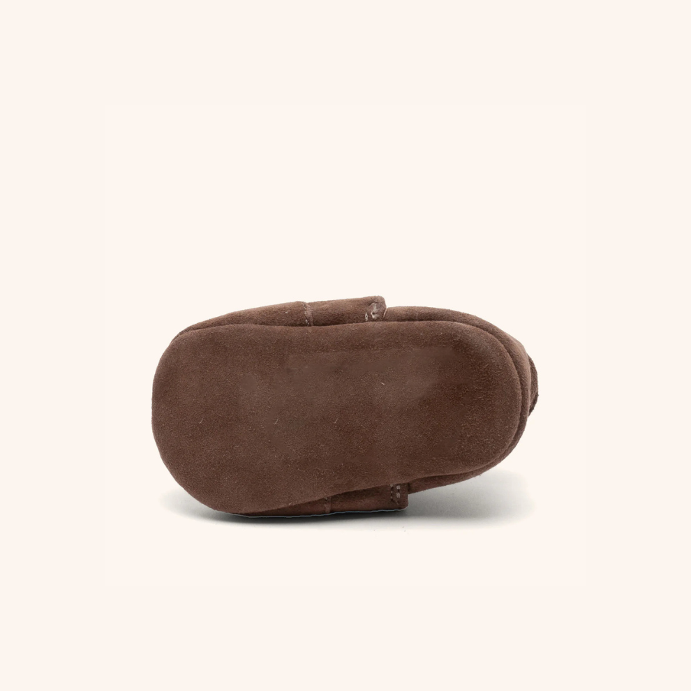 Newborn Slippers - Crawling Shoes - Suede - Bisgaard