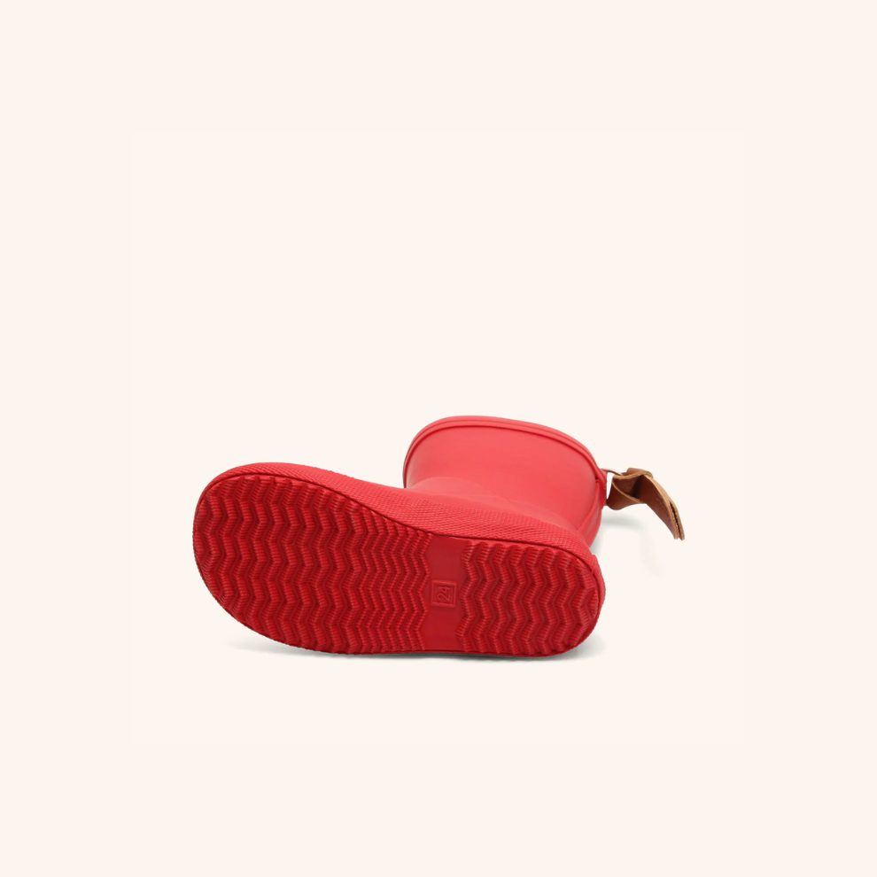 Natural rubber rain boot Star - Red - Bisgaard