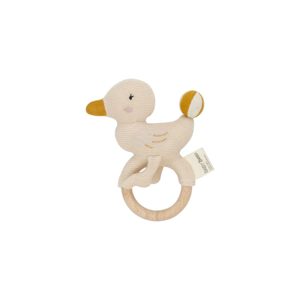 Baby Rammelaar - Dacy de Eend - Biologisch katoen - Baby Bello - productfoto