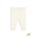 Venti Leggings - Antique White - Fijngebreide Pointelle Broek - Biologisch Katoen - GOTS - Konges Sløjd