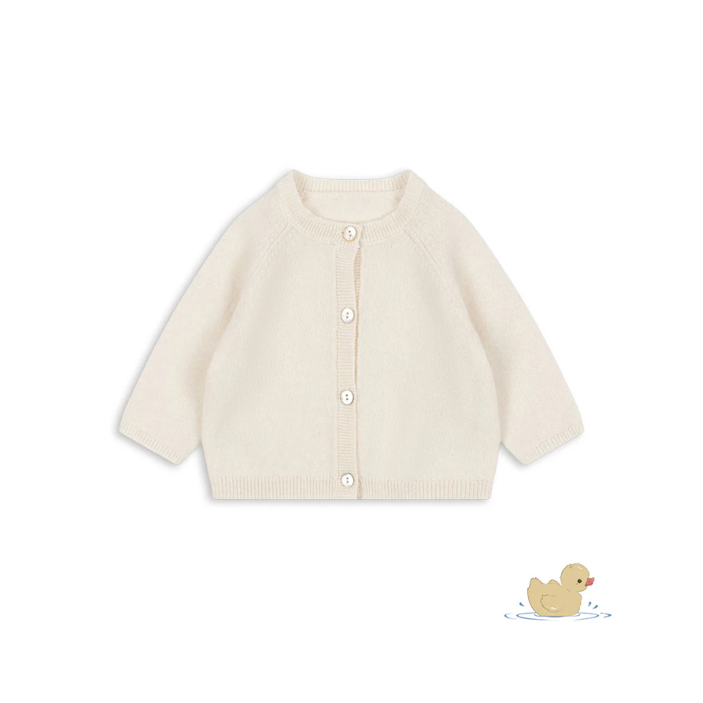 Savora Cardigan - Antique White - Wollen Baby Vestje - Wol - Konges Sløjd