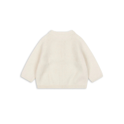 Savora Cardigan - Antique White - Babyweste aus Wolle - Wolle - Konges Sløjd