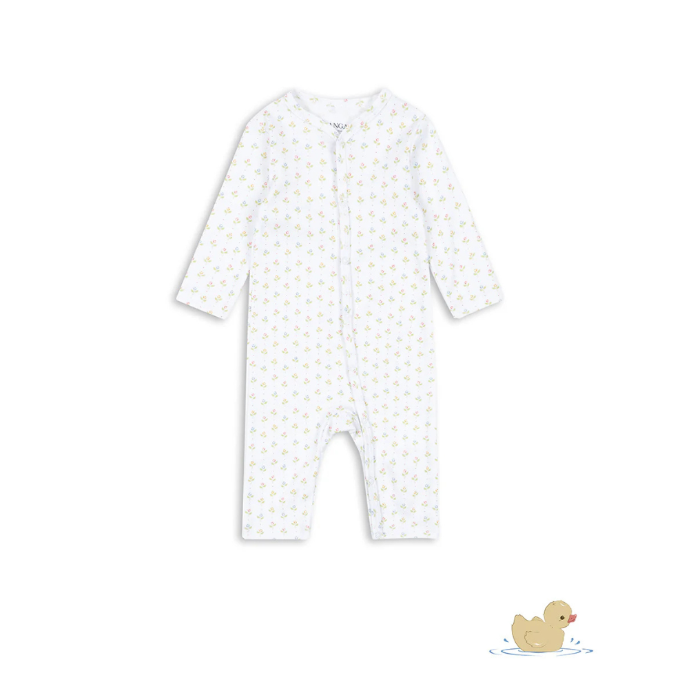Fio Onesie - Tuli Coeur - Boxpakje/Pyjama - Biologisch Katoen - Tulpjes - Konges Sløjd