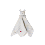 Comforter bear - Organic cotton - Muslin Bear - Gingham Sky blue - Garbo&Friends