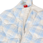 Gewatteerde Slaapzak - Plaid Sky Blue - Biologisch katoen - Garbo&Friends - productfoto - afbeelding 4