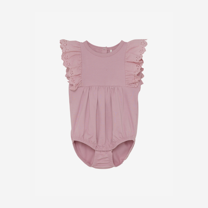 Ärmelloser Strampler - Baumwolle - Zephyr/Rosa - Strampler Uni - En Fant