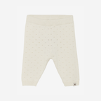 Gebreid broekje - Biologisch katoen - Antique White - Pants Knit Pointelle - Huttelihut - productfoto
