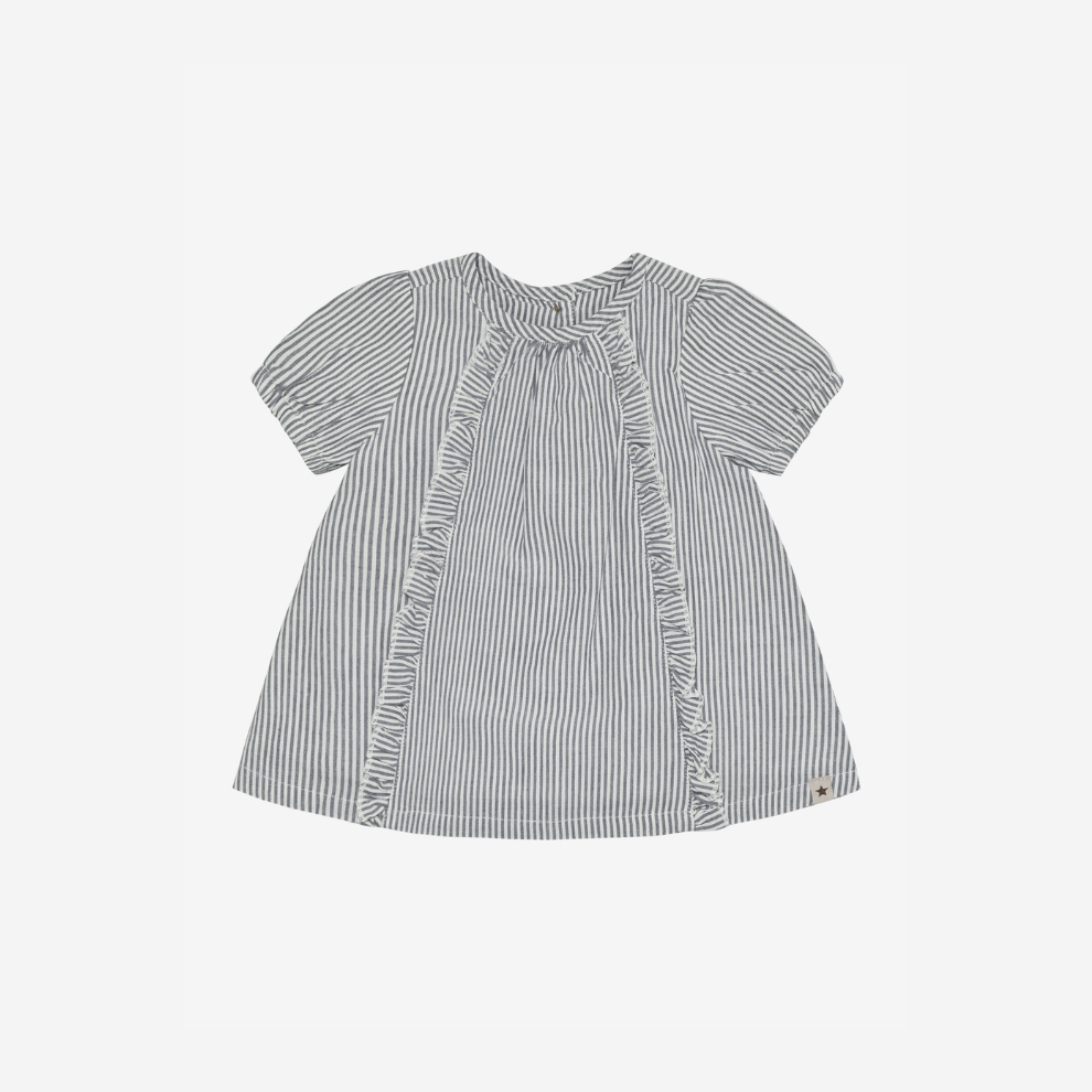 Zomerjurkje - Biologisch katoen - Bering Sea - Dress SS YD Stripe - Huttelihut - productfoto - afbeelding 2