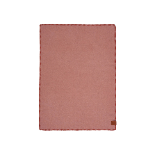 Cozy baby Wiegdeken - Biologisch wol - 65x90cm - Pink/Rust - Klippan