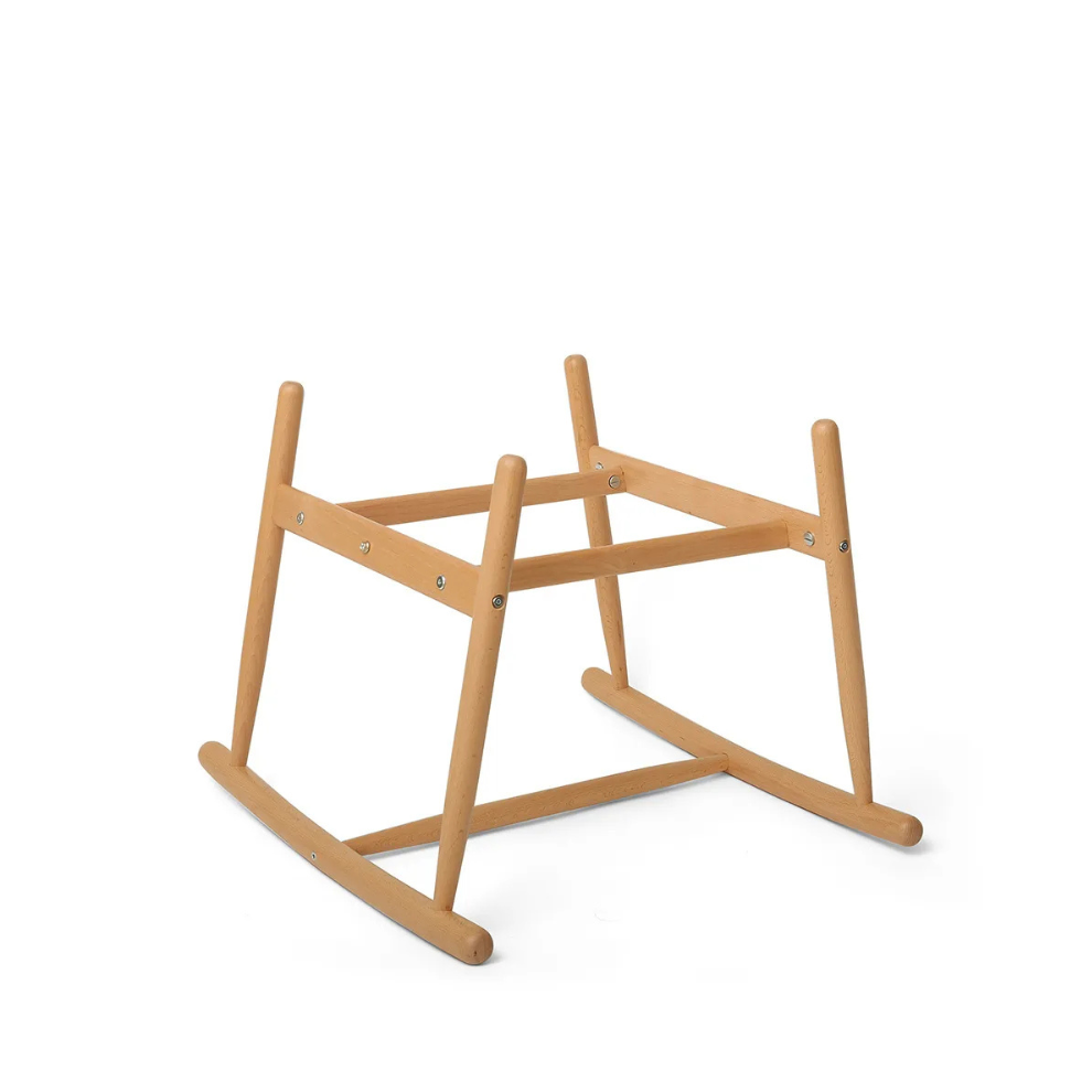 KUKO Rocking Stand - Houten Schommelonderstel voor de KUKO Moses Basket - Beech Wood - Charlie Crane - productfoto
