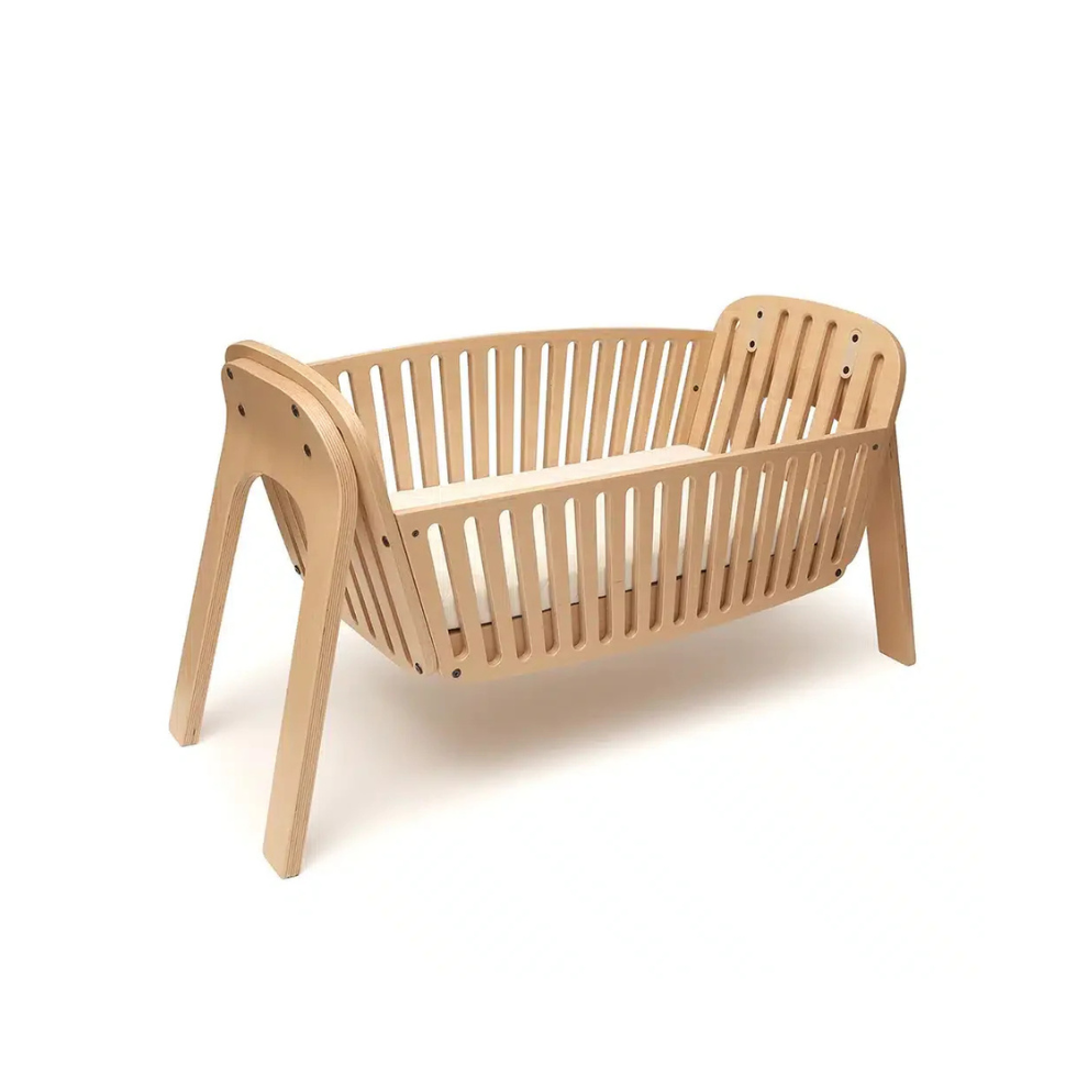 KODO Co-sleeping Crib - Houten Co Sleeper - Van Geboorte tot 6 Maanden - Charlie Crane