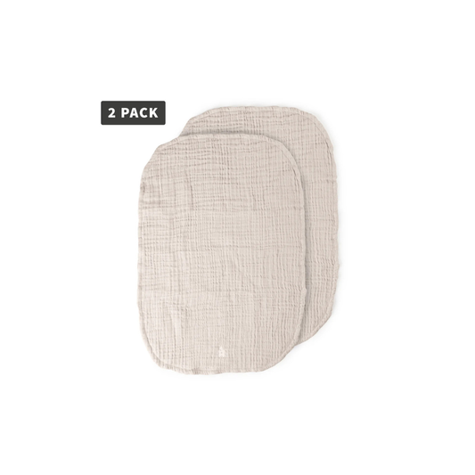 Verschoningsmat doeken - Muslin Nursing Towel 2-pack - Birchbark rose