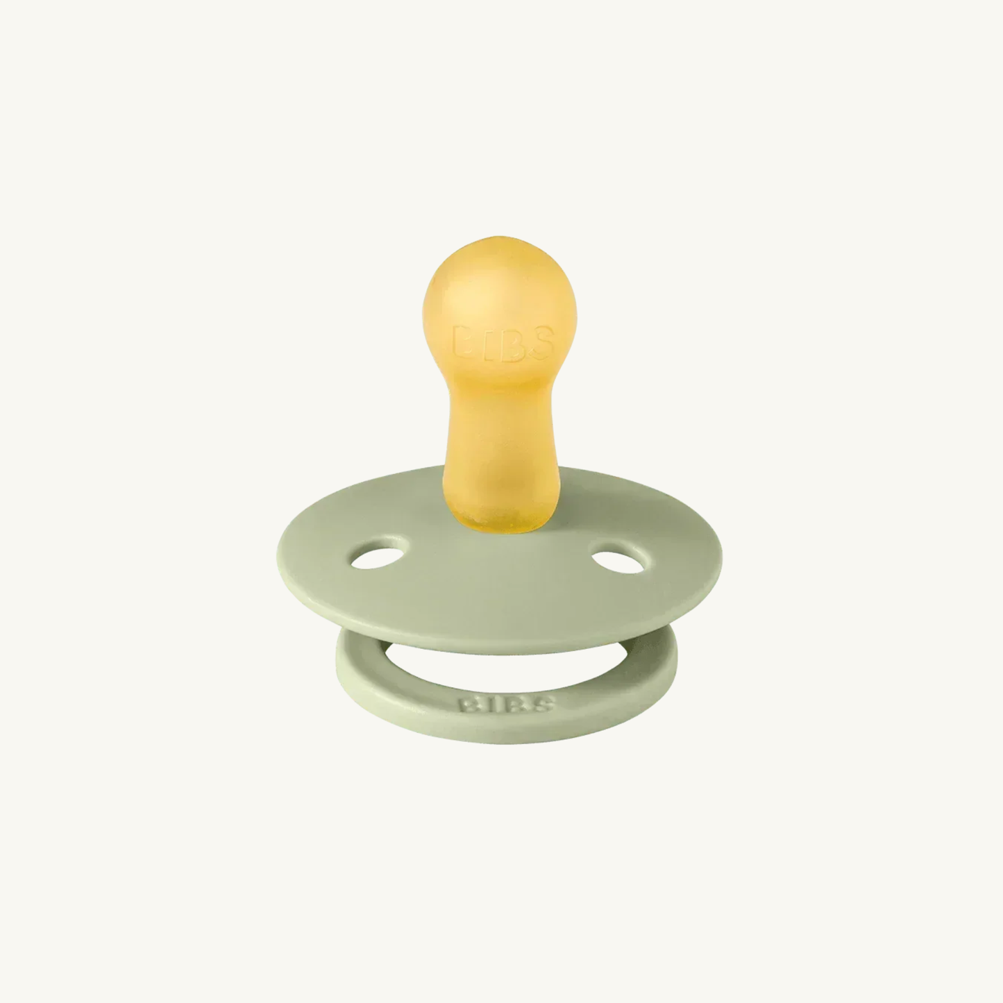 Fopspeen 2-pack - Ivory/Sage - Rond - Natuurlijk rubberlatex - BIBS